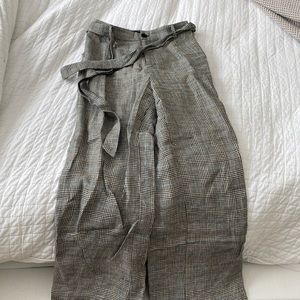 Reformation linen high waisted pants